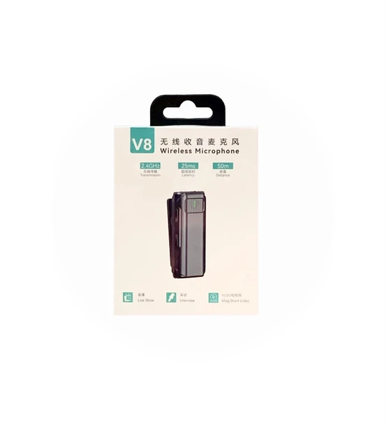 MICROPHONE WIRELESS V8 DUAL CELL PHONE MOBILE TYPE C