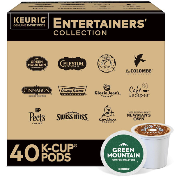 Coffee K-Cup Pods Keurig Entertainers Variety Pack 40count