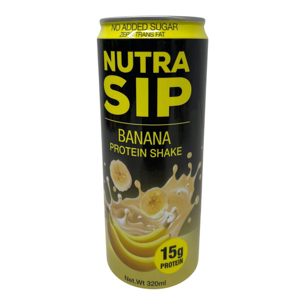 NUTRA SIP BANANA PROTEIN SHAKE 320ML 15G