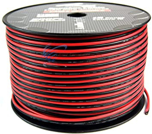 SPEAKER WIRE 12G CABLE 12-500 BLK AUDIO PIPE BLACK AND RED 500FT SOLD PER ROLL