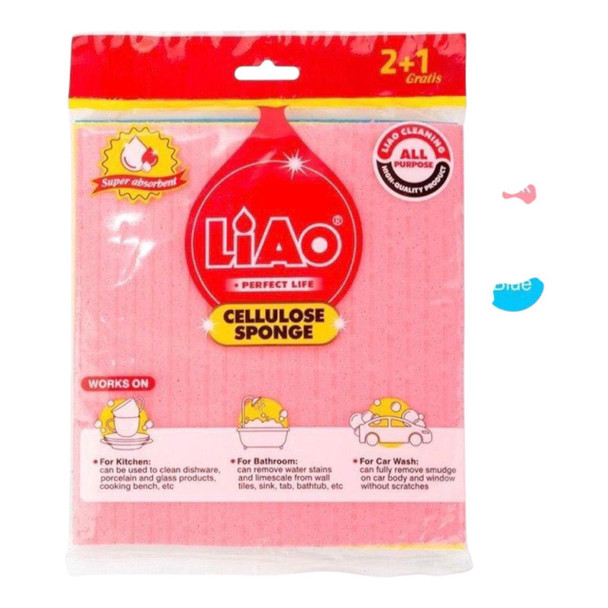 CELLULOSE SPONGE CLOTH LIAO 3PCS G130048