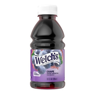 WELCH'S GRAPE JUICE COCKTAIL 100% DV VITAMIN C 10 FL OZ 295ML