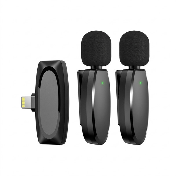 MICROPHONE WIRELESS X2 DUAL CELL PHONE MOBILE IPHONE LIGHTING