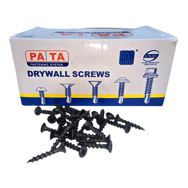 SCREW DRYWALL 4.2 9 X 1" BLACK BOYUAN 1KG BOX QBD-3578/Y46