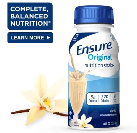 ABBOTT ENSURE ORIGINAL VANILLA NUTRITION SHAKE 8fl 237ml