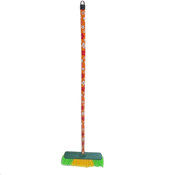 BROOM W/STICK SOFT BRISTLE NSC-3827