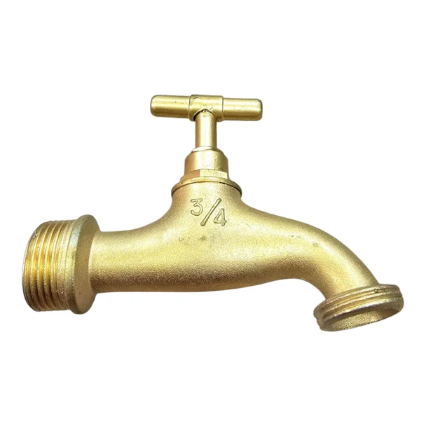 BIB CORK 3/4" BRASS W/HOSE THREAD NF