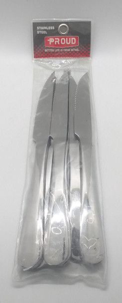 EATING KNIVES 6PCS STAINLESS STEEL PROUD