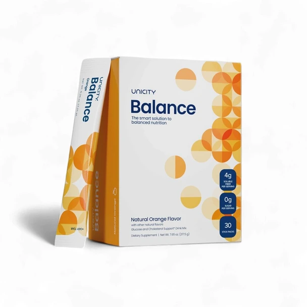 UNICITY BALANCE THE SMART SOLUTION TO BALANCED NUTRITION NATURAL ORANGE 217.5g