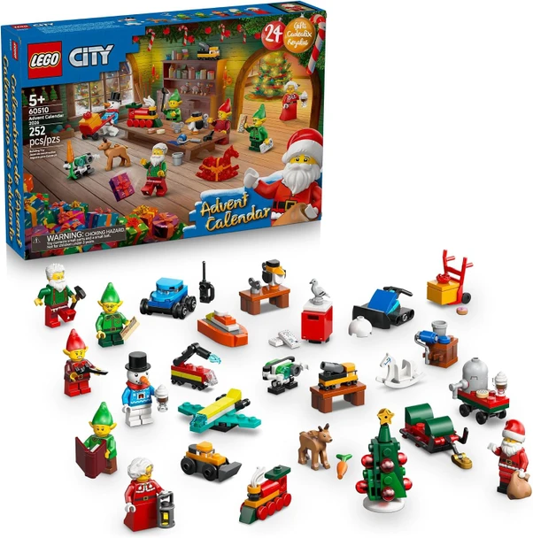 Toy Lego City Advent Calendar 252pcs 60510
