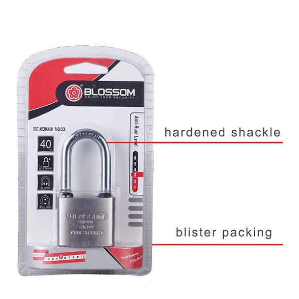 PADLOCK BLOSSOM 60MM CP IRON HWP-LS3260L