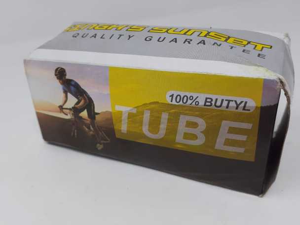 BICYCLE TUBE 16" 16X1.95 / 2.125 A/V 100% BUTYL SINGH SUNSET