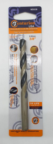DRILL BIT METAL 3/8" CENTURION MD038
