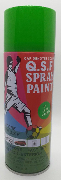 TIN SPRAY PAINT Q.S.F LEAF GREEN #27