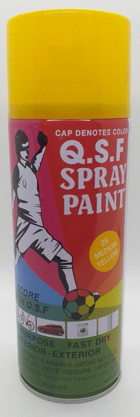 TIN SPRAY PAINT Q.S.F YELLOW #25