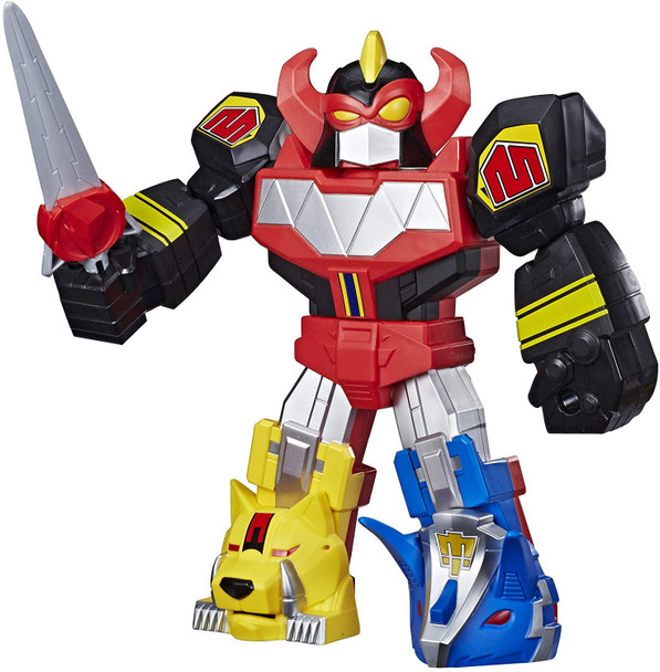 Toy Power Rangers Playskool Heroes Mega Mighties Megazord Action Figure, 12 '' Mighty Morphin Toy for Kids Ages 3+