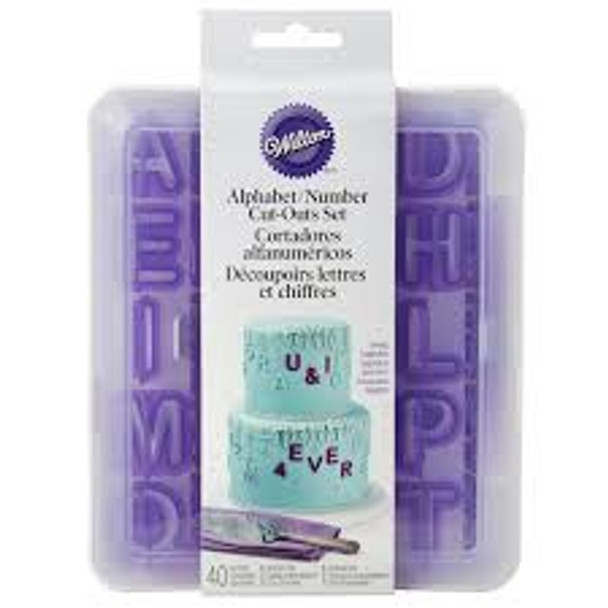 BAKING WILTON ALPHABET / NUMBER CUT-OUT SET 417-7554