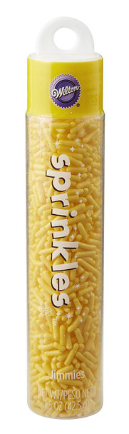 BAKING WILTON SPRINKLES JIMMIES YELLOW 1.5oz 42.5G 710-9968