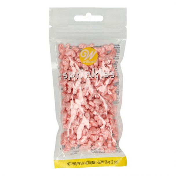 BAKING WILTON SPRINKLES FLAMINGOS PINK 03-3075 2oz 56G