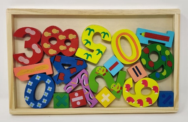 TOY BLOCKS PUZZLE 123 NUMBERS WOOD 2181-2