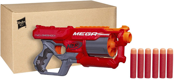 Toy Nerf N-Strike Elite Mega CycloneShock Blaster, Multicolor