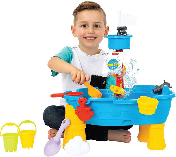 Toy ToyVelt Sand Water Table for Toddlers - 21-Piece Water Play Table for Kids Outdoor and Indoor with Accessories and Tools- Learning Sandbox Water Play Table for Boys and Girls Age 2-10 Years Old