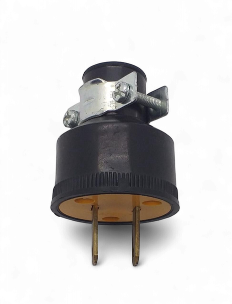 PLUG 2 PIN 15AMP YELLOW & BLACK