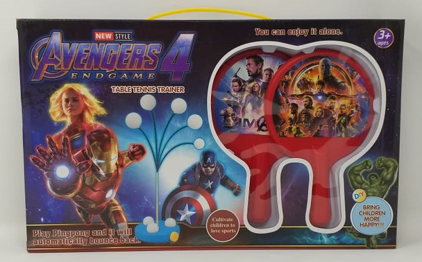 Toy Table Tennis Trainer Avenger 4 Endgame Play Ping Pong K453