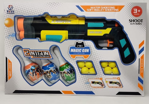 Toy Gun 2in1 Magic Gun Shoot Dual Function K307