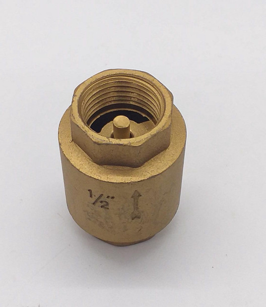 CHECK VALVE 1/2" SPRING LOADED BRASS