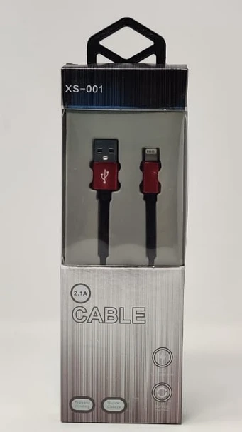 USB CABLE LIGHTING IPHONE XS-001 2.1A