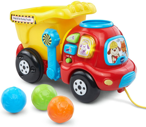 Toy VTech Truck Drop and Go Dump Yellow