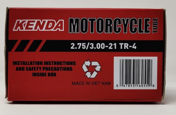 M/CYCLE TUBES 275/300 X 21 KENDA TR-4 2.75/3.00-21