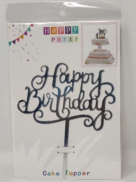 PARTY CAKE TOPPER HAPPY BIRTHDAY ZH32