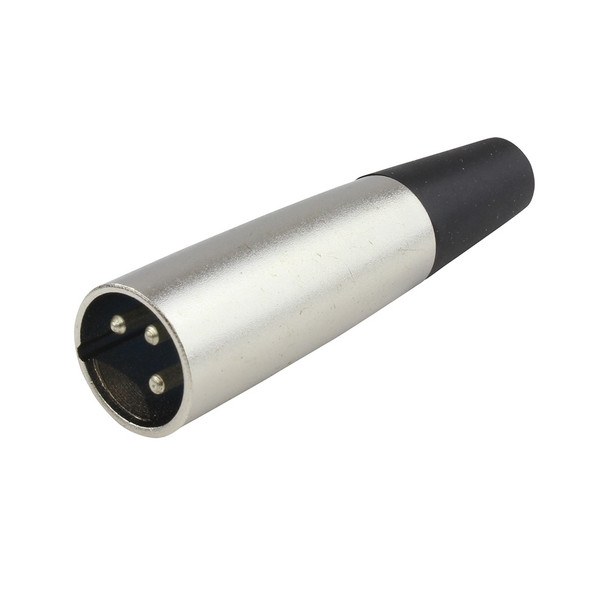 PLUG XLR MALE NICKLE I-SVP555 3-PINS