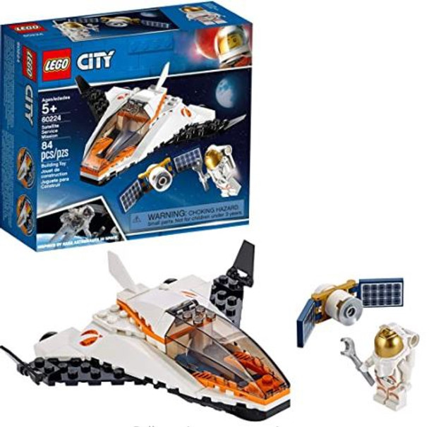 Toy LEGO City Satellite Service Mission 60224 Building Kit (84 Pieces)