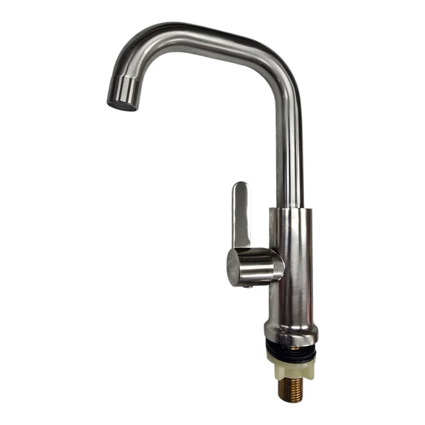 GOOSE NECK 1/2" SHORT BRUSH NICKLE W/LEVER