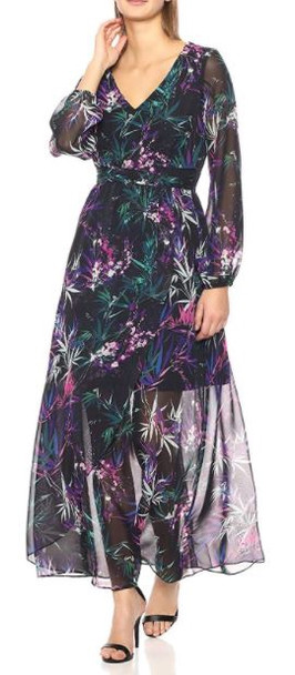 Dress Casual Floral long sleeve Black Nine West