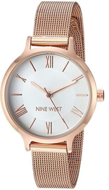 Watch Nine West Women's Mesh Bracelet Rose gold
