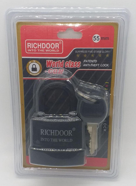 PADLOCK 55MM RICHDOOR SHORT SHACKLE WEATHERPROOF