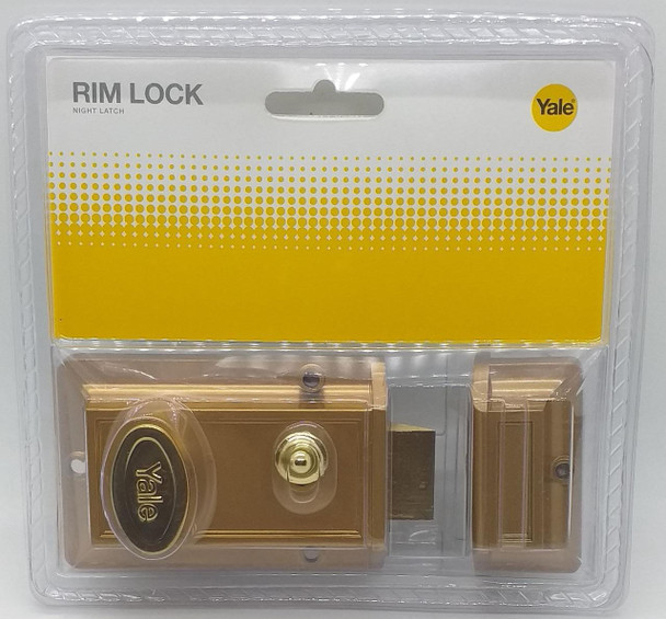 LOCK NIGHT LATCH YALE #V78 GL BRASS