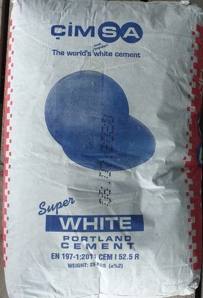 WHITE CEMENT CIMSA 55 LBS SACK