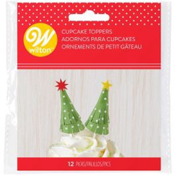 BAKING WILTON CUPCAKE TOPPERS 12PCS PACK 2113-4151