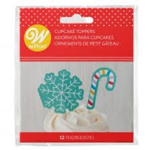 BAKING WILTON CUPCAKE TOPPERS 12PCS PACK 2113-0-0017