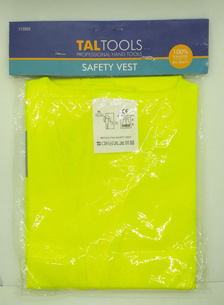 SAFETY VEST TALTOOLS 113203 W/REFLECTOR