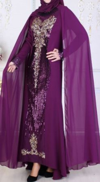 Dress Evening Aramiss Plum