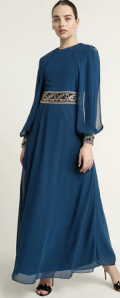 Dress Evening Teal / Lilac / 42 / teal