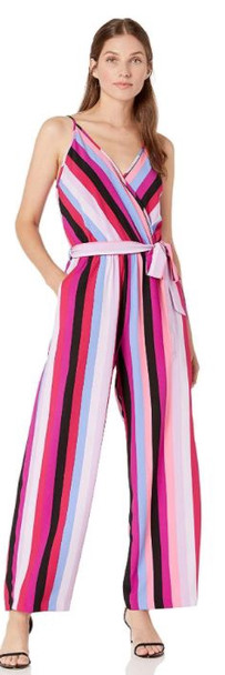 Jumpsuit Women ECI New York  Spaghetti Strap V Neck Stripe