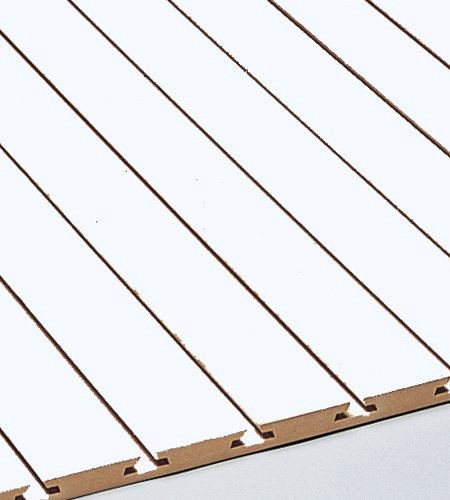 SLATWALL BOARD WHITE 8' X 4'