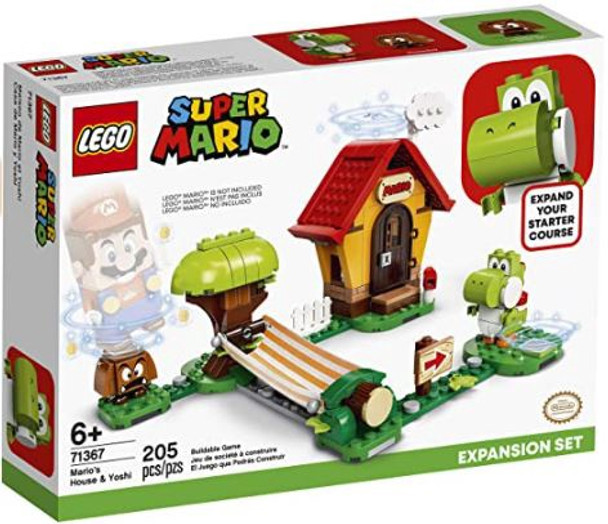 Toy LEGO Super Mario, Mario’s House & Yoshi Expansion set with Mario Starter Course (205 Pieces)
